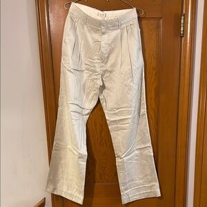 American Eagle Premium Khaki Wide leg baggy Pants